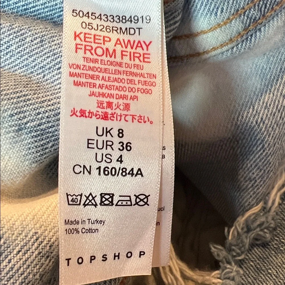 Topshop euc denim